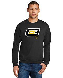 JERZEES® - NuBlend® Crewneck Sweatshirt - Front Imprint-Black