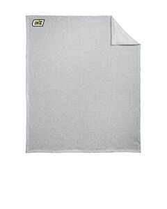 Port &amp; Company® Core Fleece Sweatshirt Blanket - Printed Logo-Athletic Heather