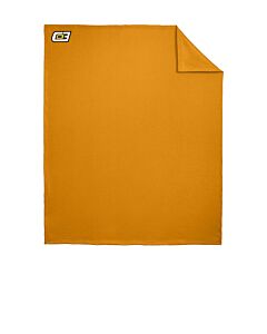 Port &amp; Company® Core Fleece Sweatshirt Blanket - Printed Logo-Gold