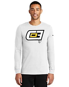 Officially Licensed Cooper DeJean CD3 - Nike Dri-FIT Cotton/Poly Long Sleeve Tee - Front Imprint