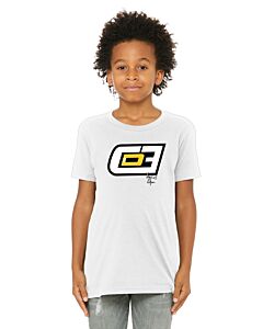 BELLA+CANVAS ® Youth Jersey Short Sleeve Tee - Front Imprint-White