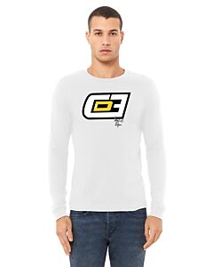 BELLA+CANVAS ® Unisex Jersey Long Sleeve Tee - Front Imprint-White
