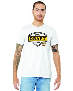 BELLA+CANVAS ® Unisex Jersey Short Sleeve Tee - Draft Day 2024 - Front Imprint-White