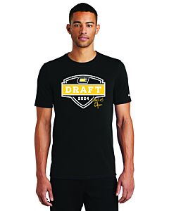Nike Dri-FIT Cotton/Poly Tee - Draft Day 2024 - Front Imprint-Black
