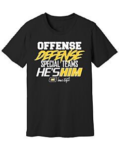 Officially Licensed Cooper DeJean - He's Him T-shirt