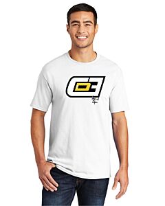 Officially Licensed Cooper DeJean CD3 Port &amp; Company® Tall Core Blend Tee-White